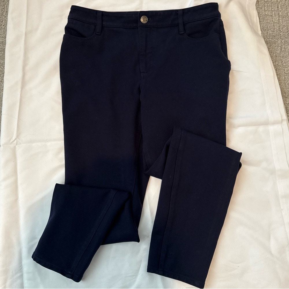 Talbots Pants Womens 4 Petites Navy Soho 5 Pocket Jegging Slim Ankle Mid Rise